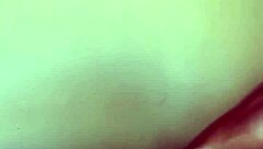 omg, this ebony gives a hot footjob with her big ass and juicy pussy on that big black cock 😍