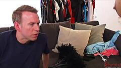 Hey, this sexy MILF is getting it on with a young guy 😉