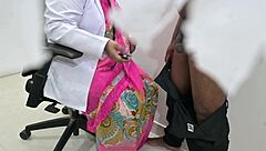 Telugu Doctor Examines Patient Cock Thoroughly in Clinic with Nurse Watching