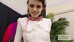 Petite Angel Windell meets Bryan Gozzling for an intense encounter with deep actions and wild moves