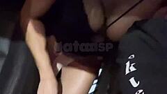 Casada Gives It to Macho Inside Car on Street While Cuckold Drives