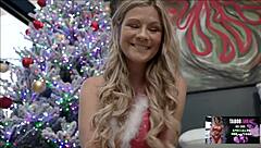 Step Mom Ellie Tay Rides in Cowgirl and Doggystyle for Taboo Christmas Gift