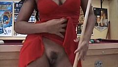 What A Naughty Brunette Showing Off In The Bar And Getting Fully Naked In The Bathtub!