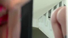 Pretty babe Indica Marie teases in lingerie and bra backstage. She preps for her wild double penetration shoot with rough striptease.