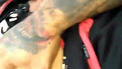 Mexican Mature Woman Driving in Her Car