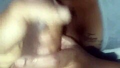 milf sucking up that big black monster cock with sloppy ebony blowjob skills