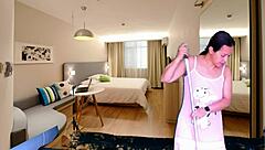 Preview of my house maid shows her big ass and natural tits in a close up with ball kicking and gaping while she moans outdoors