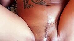 ready for hot brunette's interracial creampie on rocking chair?