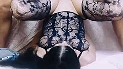 amateur couple dives into rough passion with intense licking and wild homemade moves