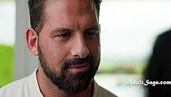 Brunette babe hints at intense backdoor action with Lorenzo Viota and Catherine K.