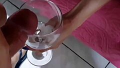 hey there, this casual chat about a massage session that includes a special finish in the cup for the athletic latina milf