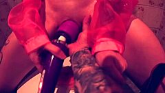 hey, what's up with this plug in the ass of that hot tattooed latina bia roman leading to cum on ass outdoors?