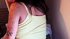 ready for hot brunette's interracial creampie on rocking chair?