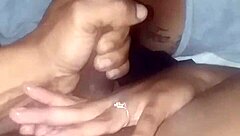 milf sucking up that big black monster cock with sloppy ebony blowjob skills