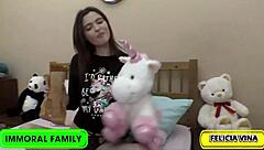 felicia vina in winter wonderland! this hungarian babe gets railed in budapest foursome with cum swallow!