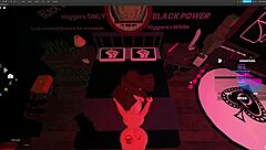 Blonde bitch gets fucked hard by monster cock in deepthroat action! Rough pounding in Roblox Studio!