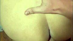 Arab wife gets ass fingered and fucked doggystyle by husband in kitchen with creampie!