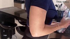 Got Home Horny From Housekeeper's Leggings And Offered Cash For Sex!