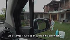 A pair of Colombian latinas with big asses lure gym clients. Melany Latina leads rough three-way fuck with milk play