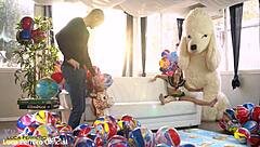 Will submissive Bambolina endure her first intense anal creampie and pee scene in this full hardcore movie?