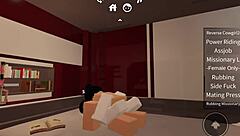 horny bitch gets rough fucked while riding on roblox
