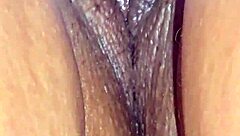 This sexy Latina wife gets a close-up creampie in her tight wet pussy while her clothes rip