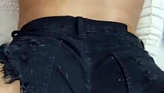 the young colombian latina gets tricked by her stepbrother into intimate backdoor play with dildos at home.