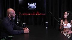 hey, this naughty girl shows off her breast tattoos after saying she loves fingering ass and giving blowjobs - bibi hourani