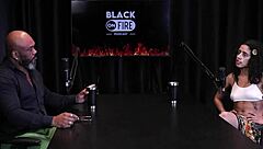 hey, this naughty girl shows off her breast tattoos after saying she loves fingering ass and giving blowjobs - bibi hourani