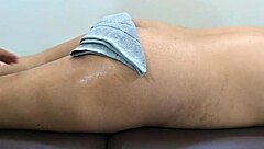 Happy ending massage turns into intense fingering of beautiful girl's pussy with deep emotions