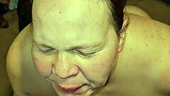 Oh my god, pissing straight into her mouth with those massive tits!