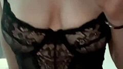 hey, this playful brunette is all about that dildo fun in solo squirting action