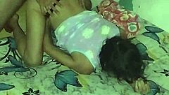 skinny colombian girl fucked hard by horny neighbor