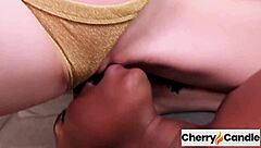 Three Girls and One Cock in Hot Interracial Foursome at Cherry-Candle!