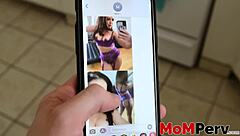 Oh yeah, feel that hot brunette stepmom Carmen Valentina getting creampied deep by her stepson