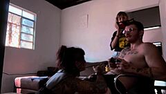 in this neutral tale, we see behind-the-scenes footage of sucking carmona while playing video game.