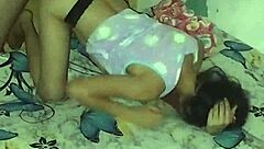 skinny colombian girl fucked hard by horny neighbor