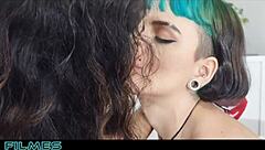 Suggestive Threesome Hints At Explosive Squirting Finale