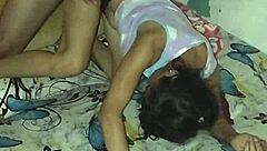 skinny colombian girl fucked hard by horny neighbor