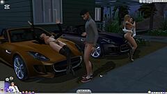Sims 4 Blowjob And Fucking In Public Outdoor Lesbian Action