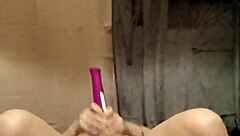 Just casually tying up the french milf housewife for some bdsm spanking and dildo play in homemade humiliation.