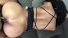 Visited My Ex in Black Dress with Round Ass and Couldn't Resist Kissing Latina Babe in Fishnets