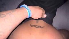 i love how brea bends over with her big phat chocolate ass for that deep doggystyle creampie from big black cock in pov