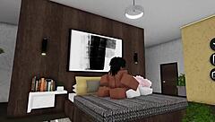 Roblox Slut Takes Big Black Cock In Her Big Ass And Tits Fucking Game