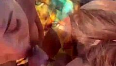 two brazilian amigas searched for a big cock to ride while their cuck husbands drank without attention, so i gave them what they craved in part 1