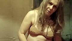 Just casually tying up the french milf housewife for some bdsm spanking and dildo play in homemade humiliation.