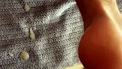 on day four of cumshot week it's more about the aftermath on dirtysocks feet than an actual cumshot