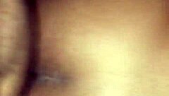 this amateur ebony teen 18+ gets her petite pussy drilled hard in homemade action 😈