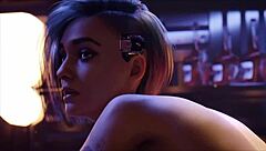 Cyberpunk scene details intense cartoon fucking with futuristic elements and hardcore action twists