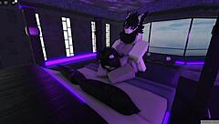 what if a roblox girl gets bored until her friend shows up for some wild fucking?